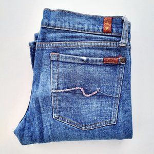 7 For All Mankind Bedazzled Bootcut Jeans 30/32.5